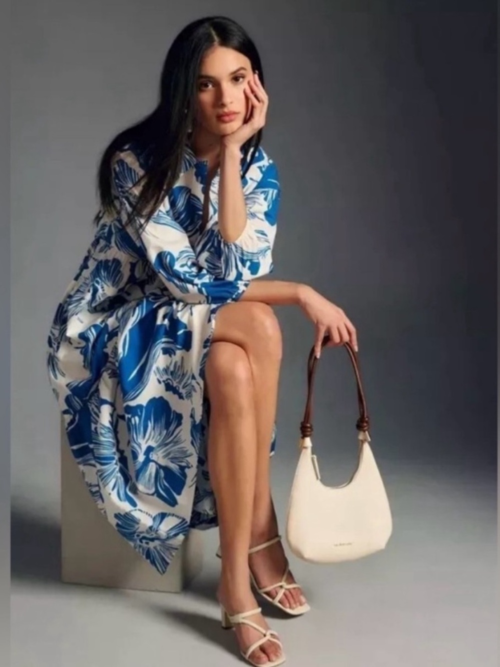 Anthropologie Maeve Bettina Floral Shirt Dress - Picture 2 of 6